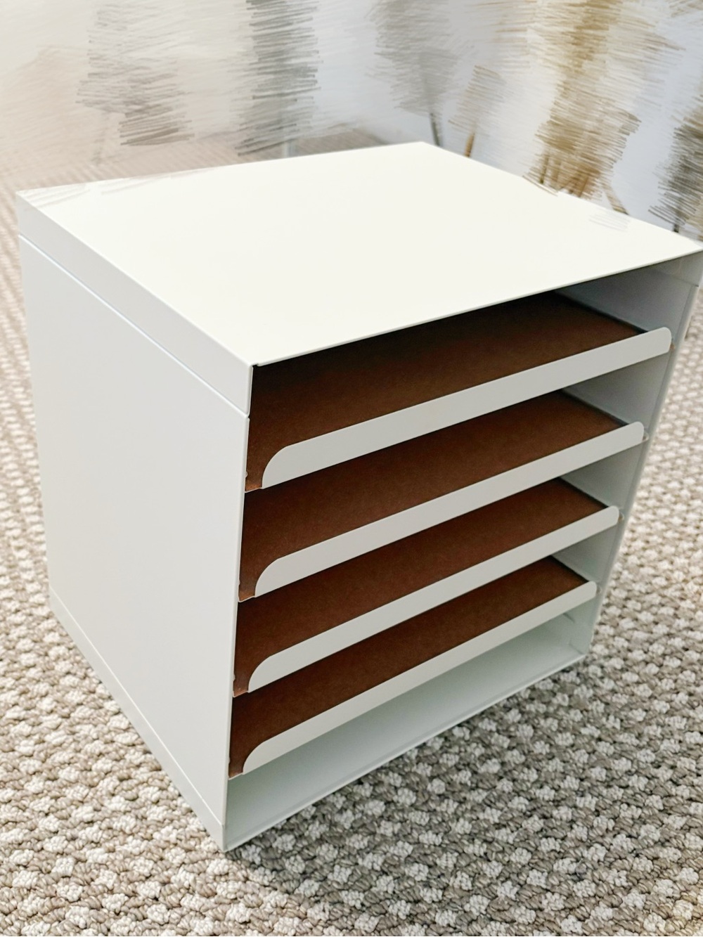 IKEA Minimalistic White Desktop Stationary Organizer Storage Letter Tray - Picture 5 of 6